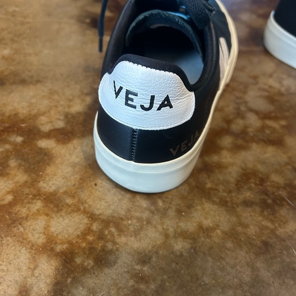 Veja Black and White Sneakers size listed is Euro 36. Women’s 5.5. I wear a 6.5 - Picture 6 of 8